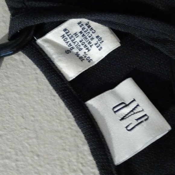 Vintage 90s Y2K Gap Black Shift Trapeze Dress Small - Picture 2 of 3